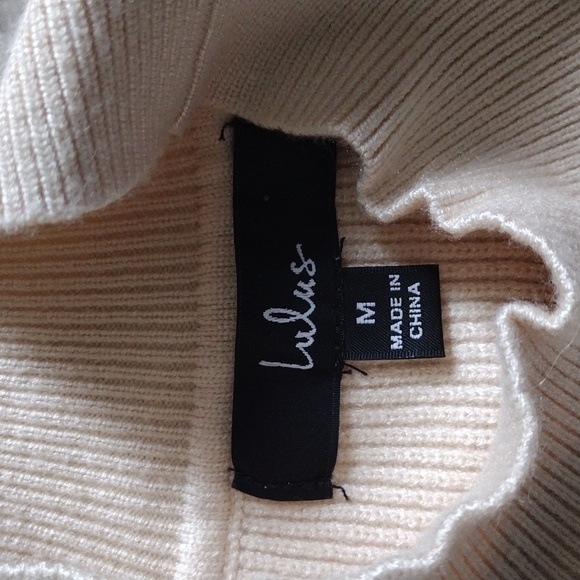 Lulu's Soft Cream Long Sleeve Dress - Picture 2 of 5